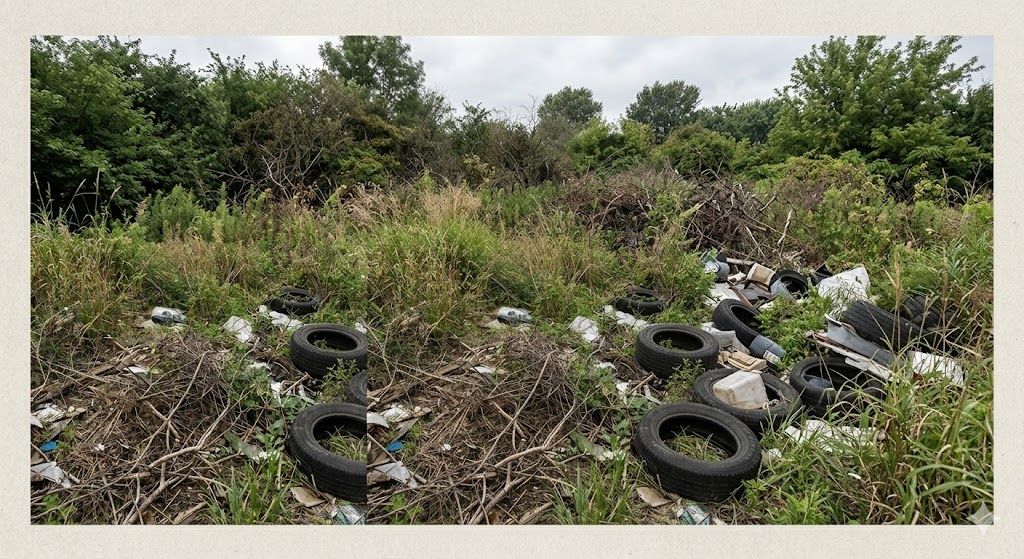 Terreno com Mato Alto e Entulhos — ANTES